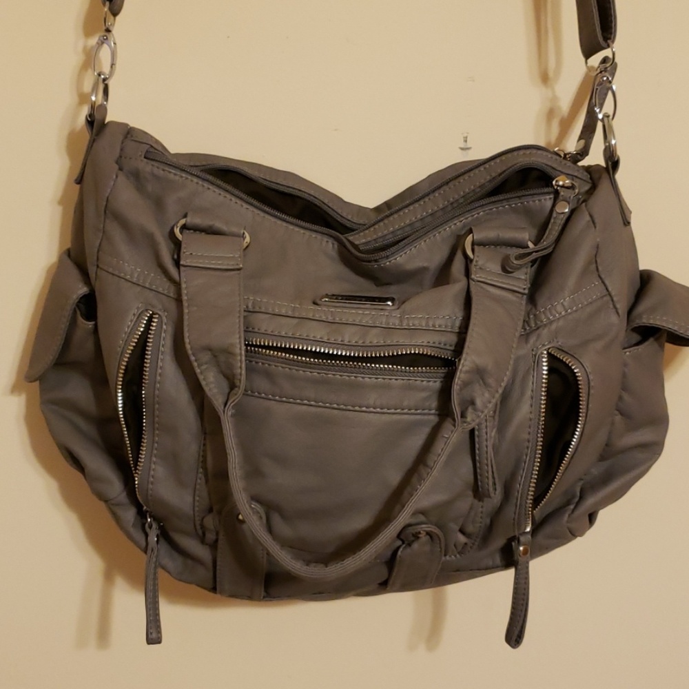 Scarlet on shoulder bag